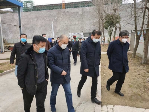 【领导关怀】发挥优势  共克时艰——市城投集团检查组一行对尊龙凯时官方网站集团天子岭分类减量EPC项目复工情况检查指导